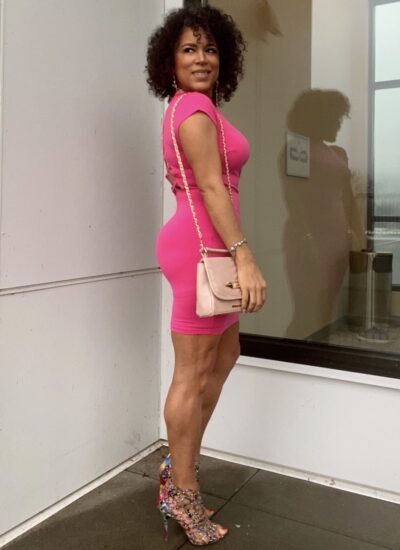hot pink mini dress