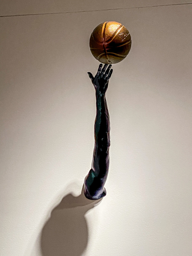 Hank Willis Thomas basketball sculpture
