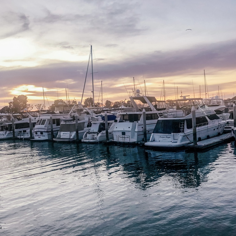 boats in San Diego harbor