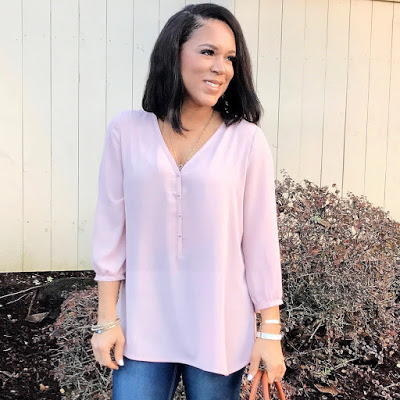 BLUSH BEAUTIFUL IN @DOWNEASTSTYLE BLOUSE