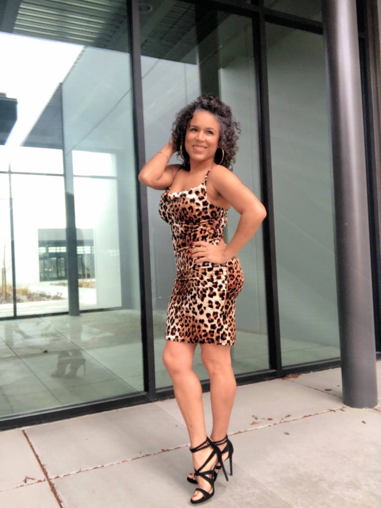 leopard dress