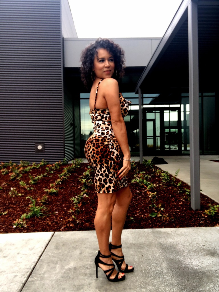 leopard print dress