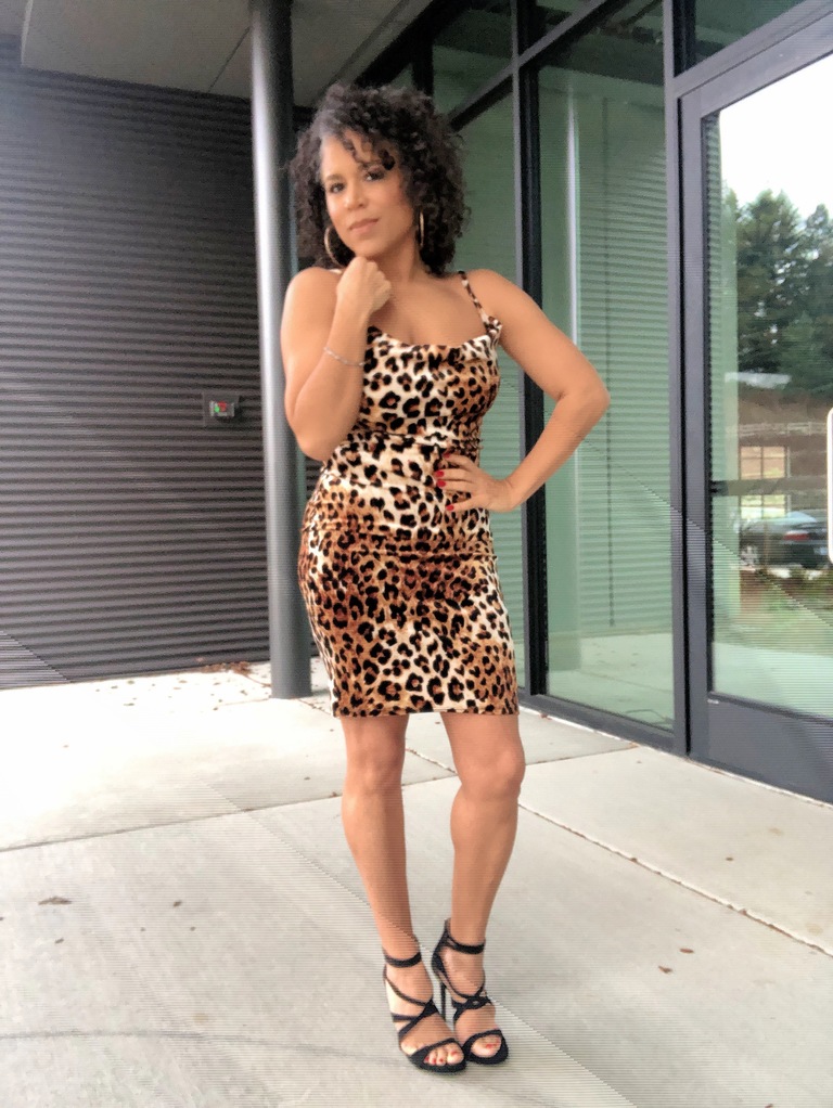 leopard print dress