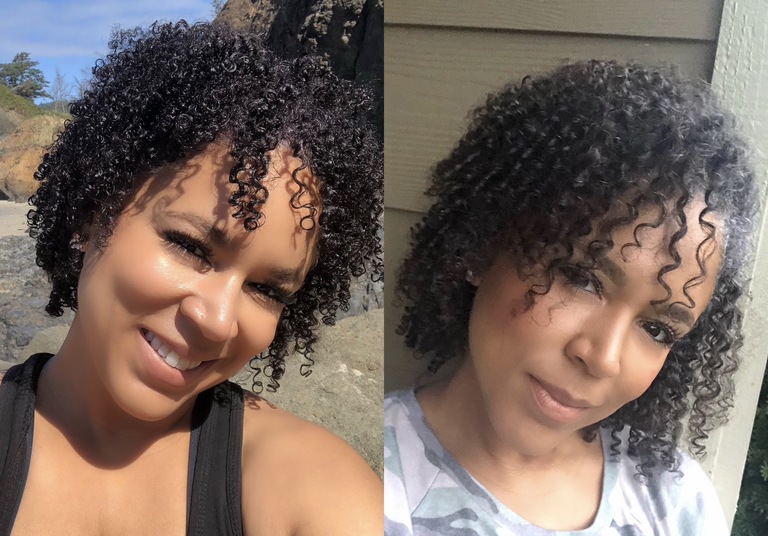 natural hair growth before and after