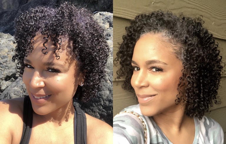 natural hair before and after
