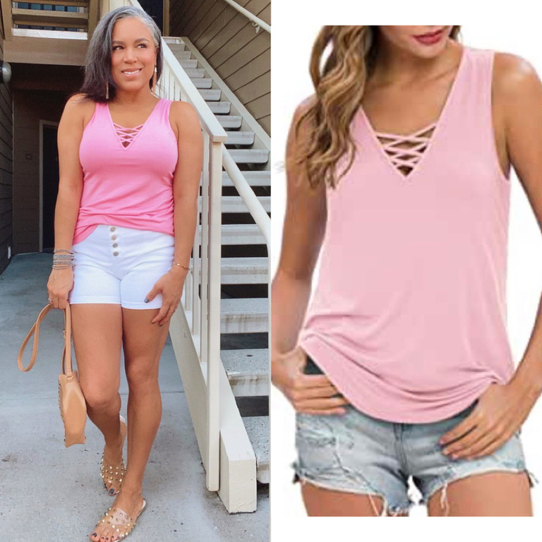 pink tank top May Amazon finds