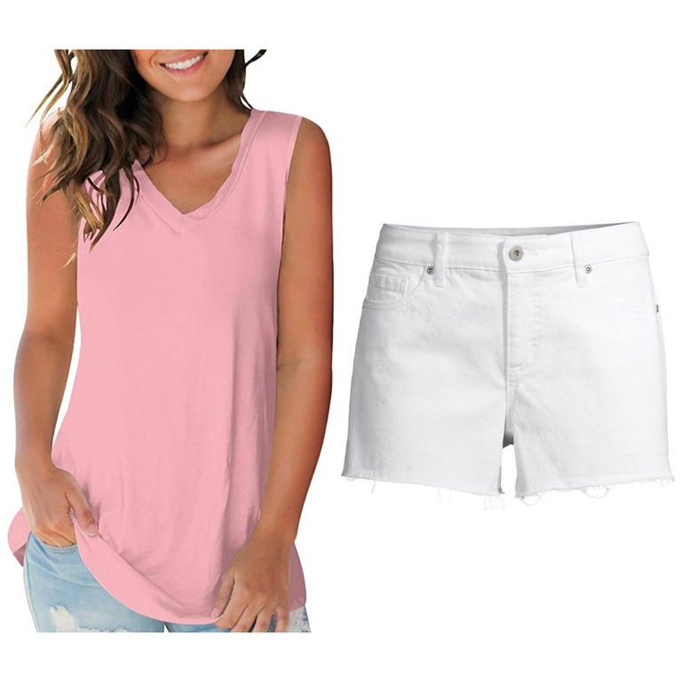 cute pink summer outfit