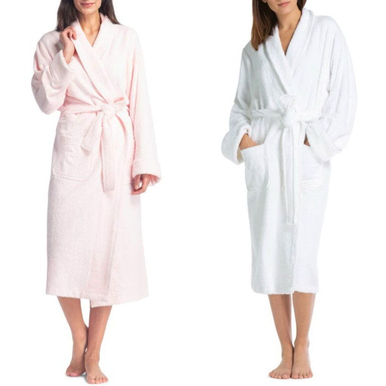 pink luxury bathrobe