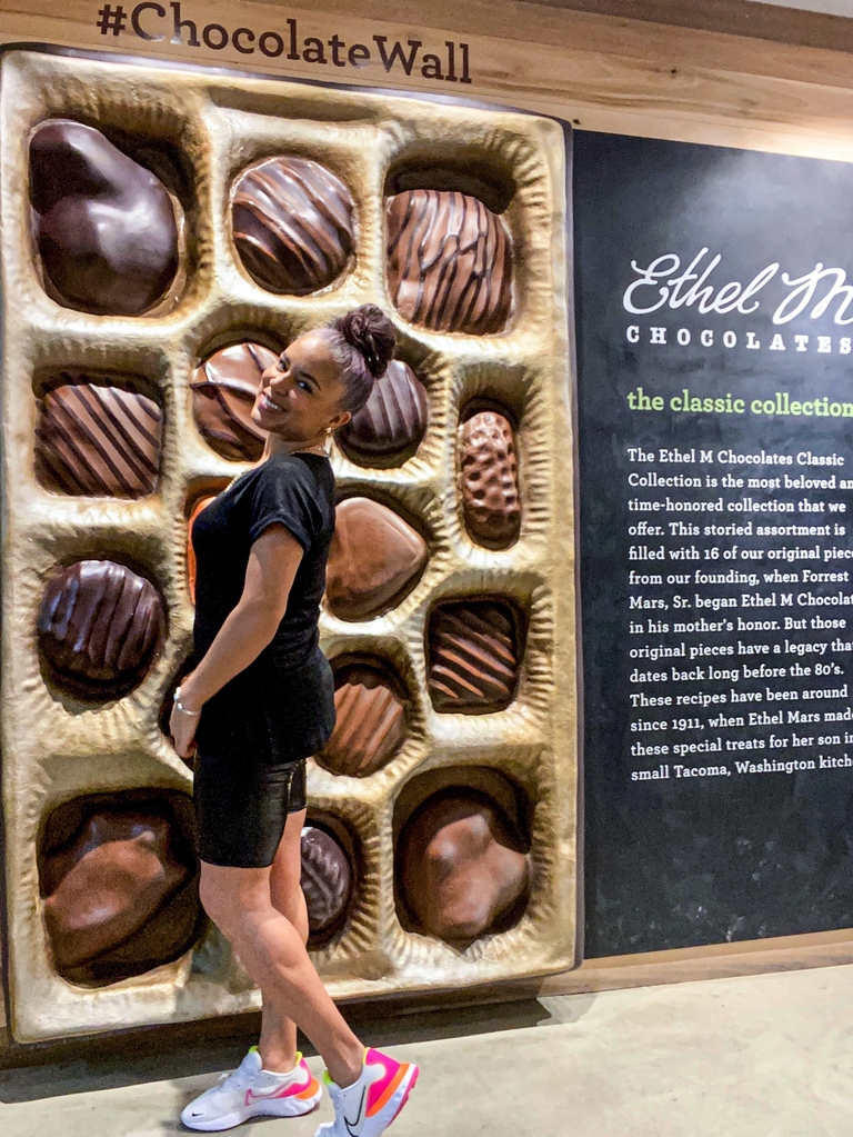 Chocolate Wall at Ethel M Chocolates