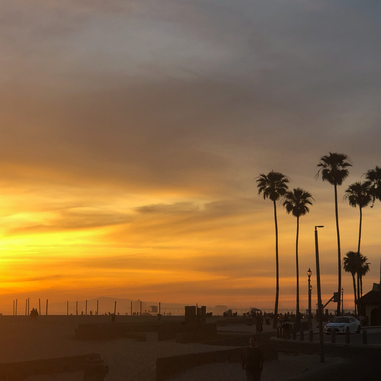 Sunset Dockweiler Beach Los Angeles